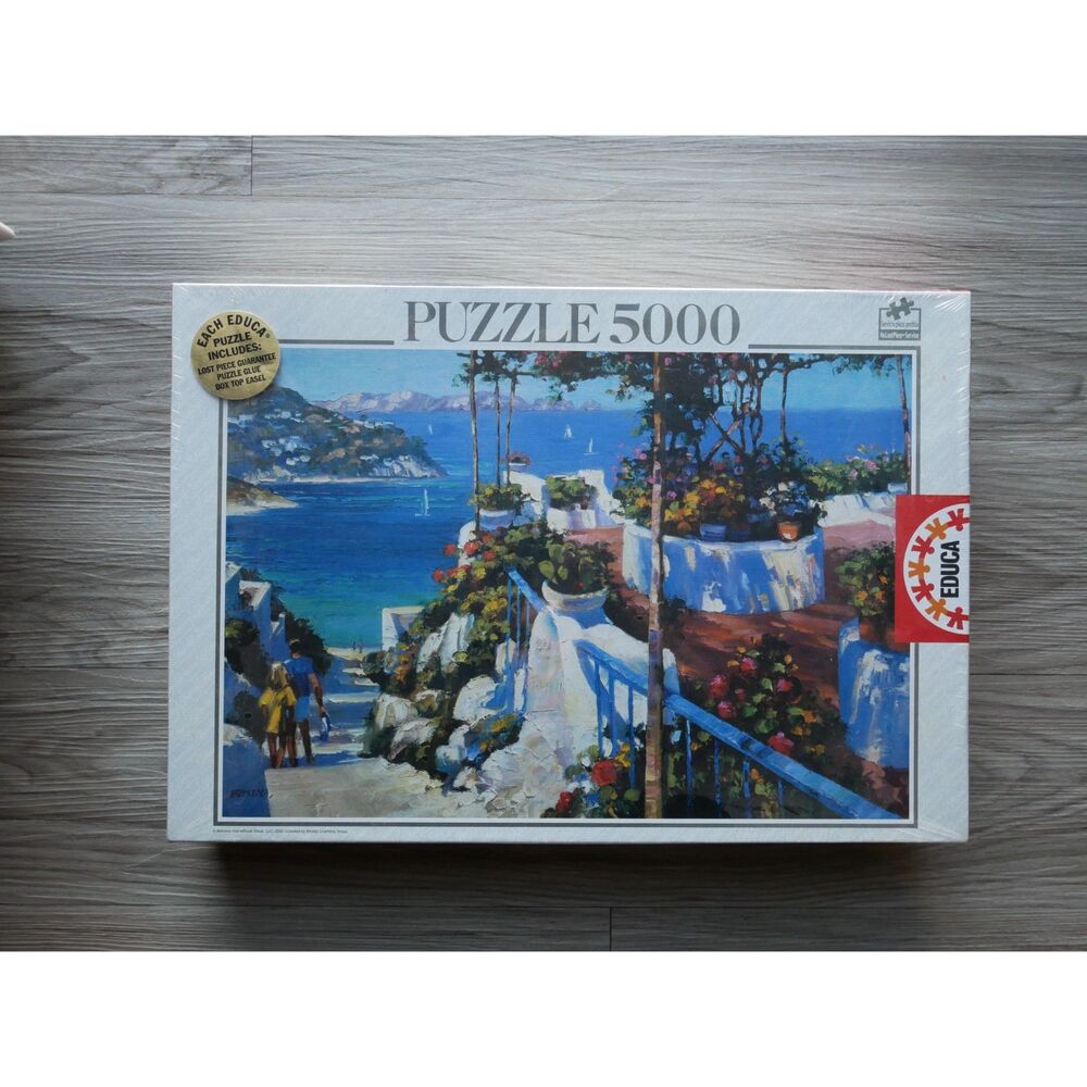 Educa 5000 Piece Puzzle Howard Behrens Balcony in Ponza Sealed 2002